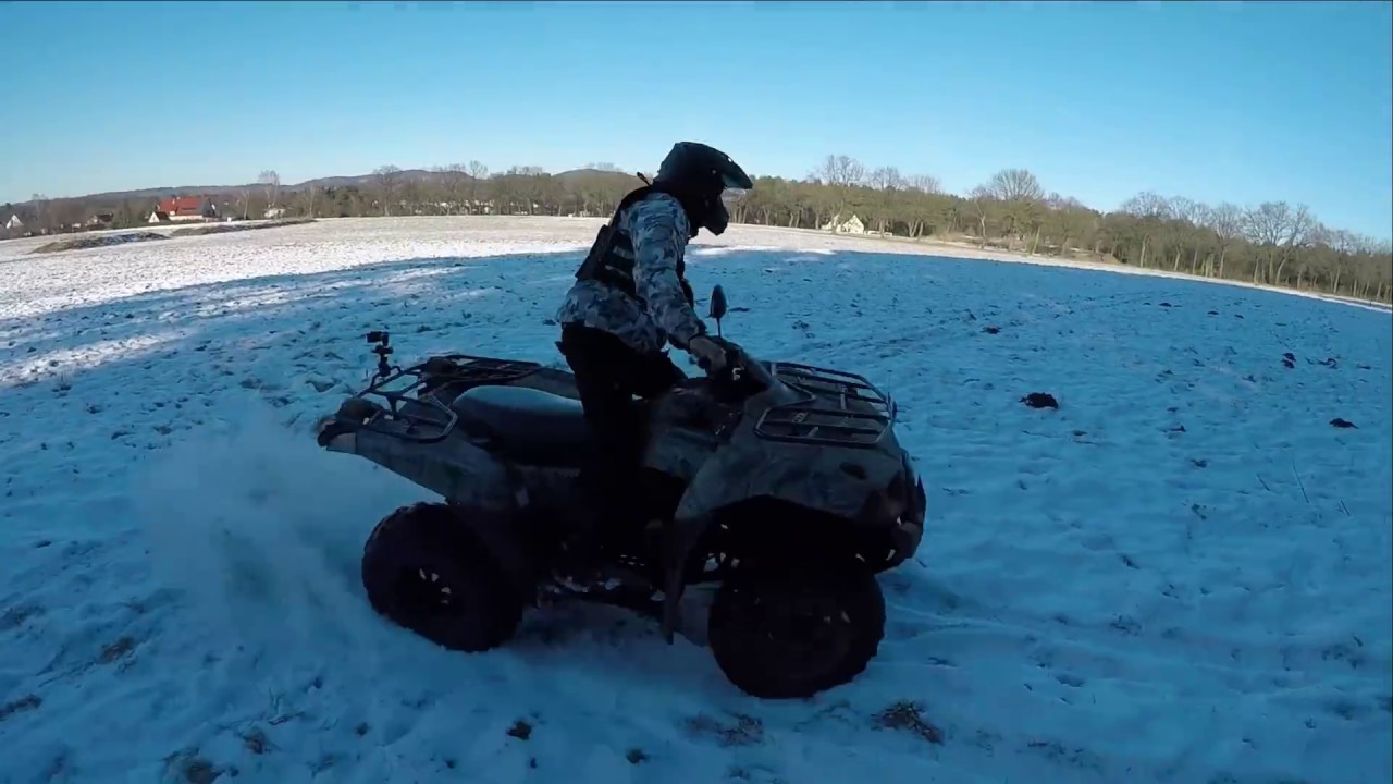 Quad Snowboard Action