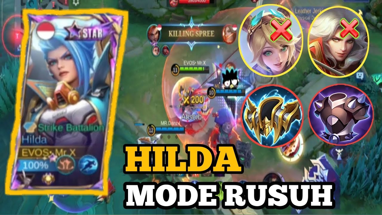 HILDA MODE OBRAK ABRIK BEST MUSUH. SAMPAI MUSUH KEBINGUNGAN. #hildamlbb #hildaexplaner2026 #hildaml
