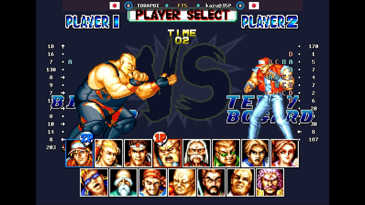 Fatal Fury Special - 🇯🇵 TORAPOI(B) vs 🇯🇵 kazu@35P(B) | Fightcade (2026-03-02 12:45 UTC)