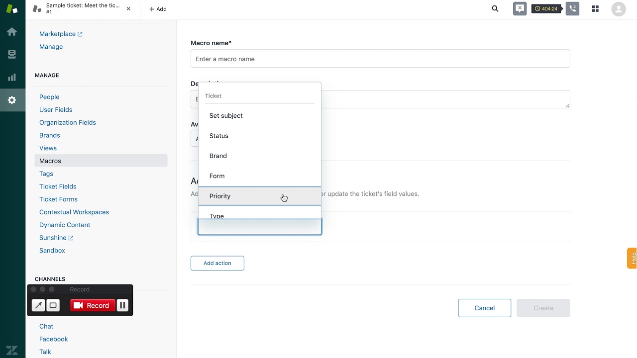 Zendesk Support - Macro Training