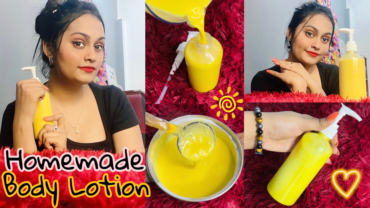 සුදු වෙන්න බොඩි ලෝෂන් එකක් ගෙදරදීම හදමු | Body Lotion Recipe with Natural Ingredients | SLviki Media