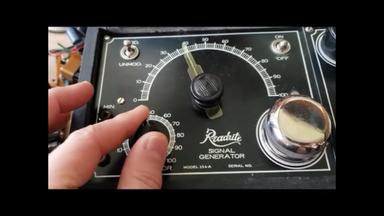 Analysis and repair of 1930's Readrite 554A signal generator
