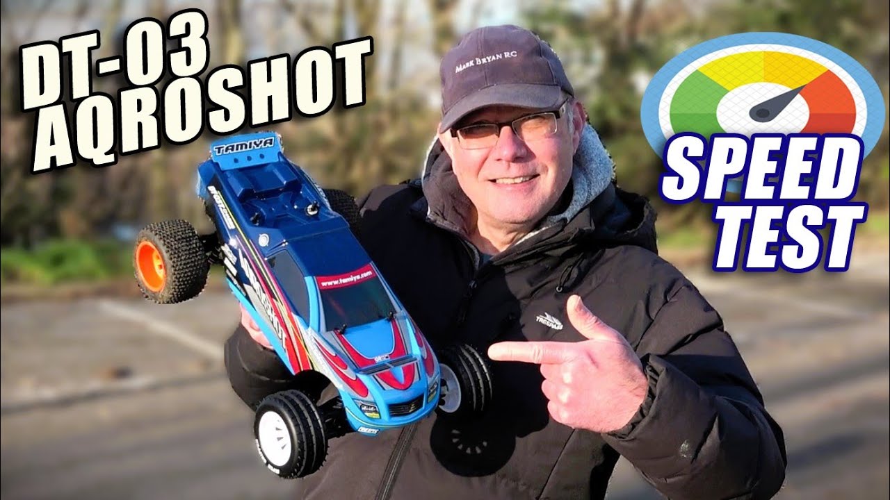 Tamiya DT03 Aqroshot 12T Brushed Speed Test