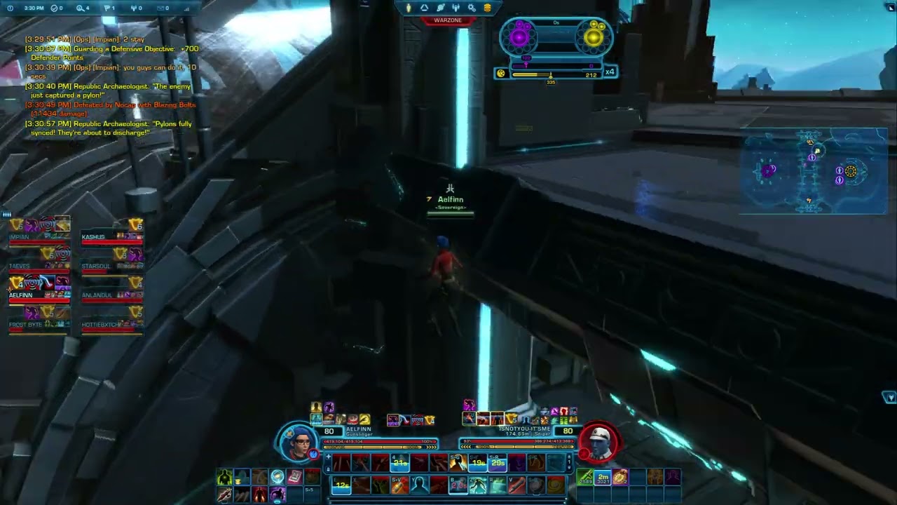 SWTOR Hypergate 12-12-25 Gunslinger (running from the wrath of mighty Warrior but we won the war!)
