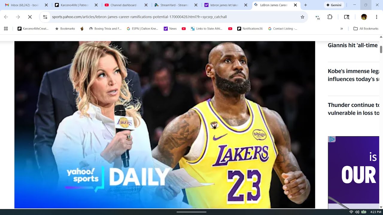 Lebron ignores Jeanie Buss calls
