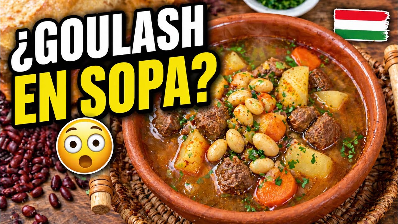 BOB GOULASH HÚNGARO 🇭🇺 | Sopa tradicional de carne y alubias