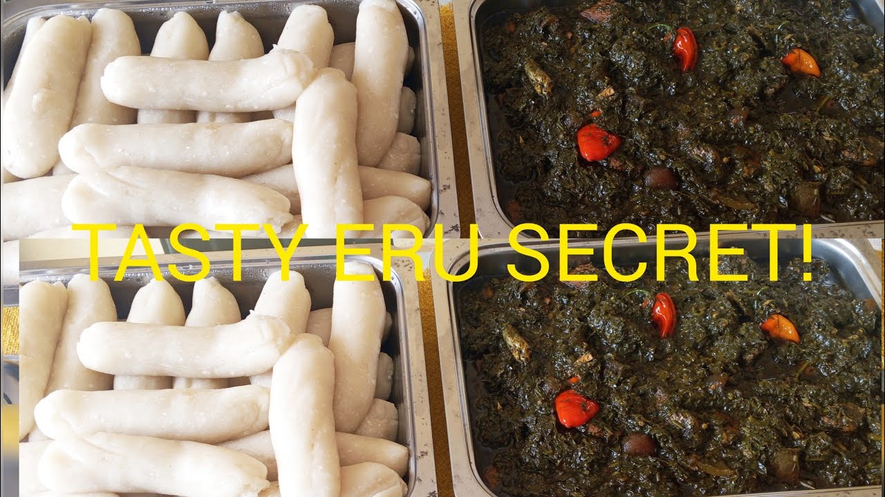 Настоящий камерунский фуфу с эру и водой | Пошаговый рецепт. Просто и вкусно.