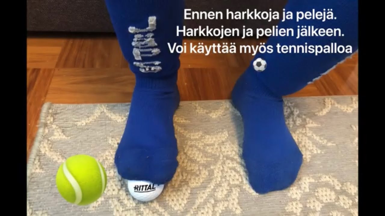 Jalkapallo pelaajille jalkapohjien huolto