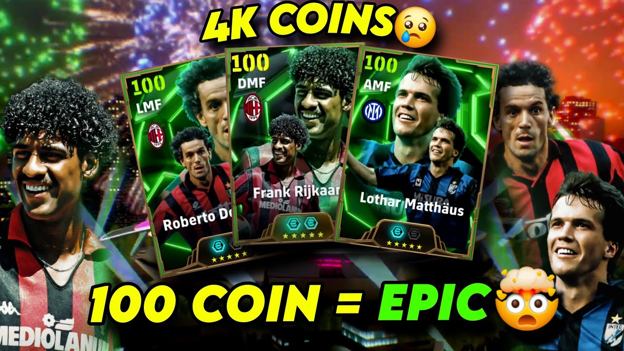 SPENT 4K COINS AND GOT HIM🔥100 COIN EPIC✅️| PACK OPENING EFOOTBALL