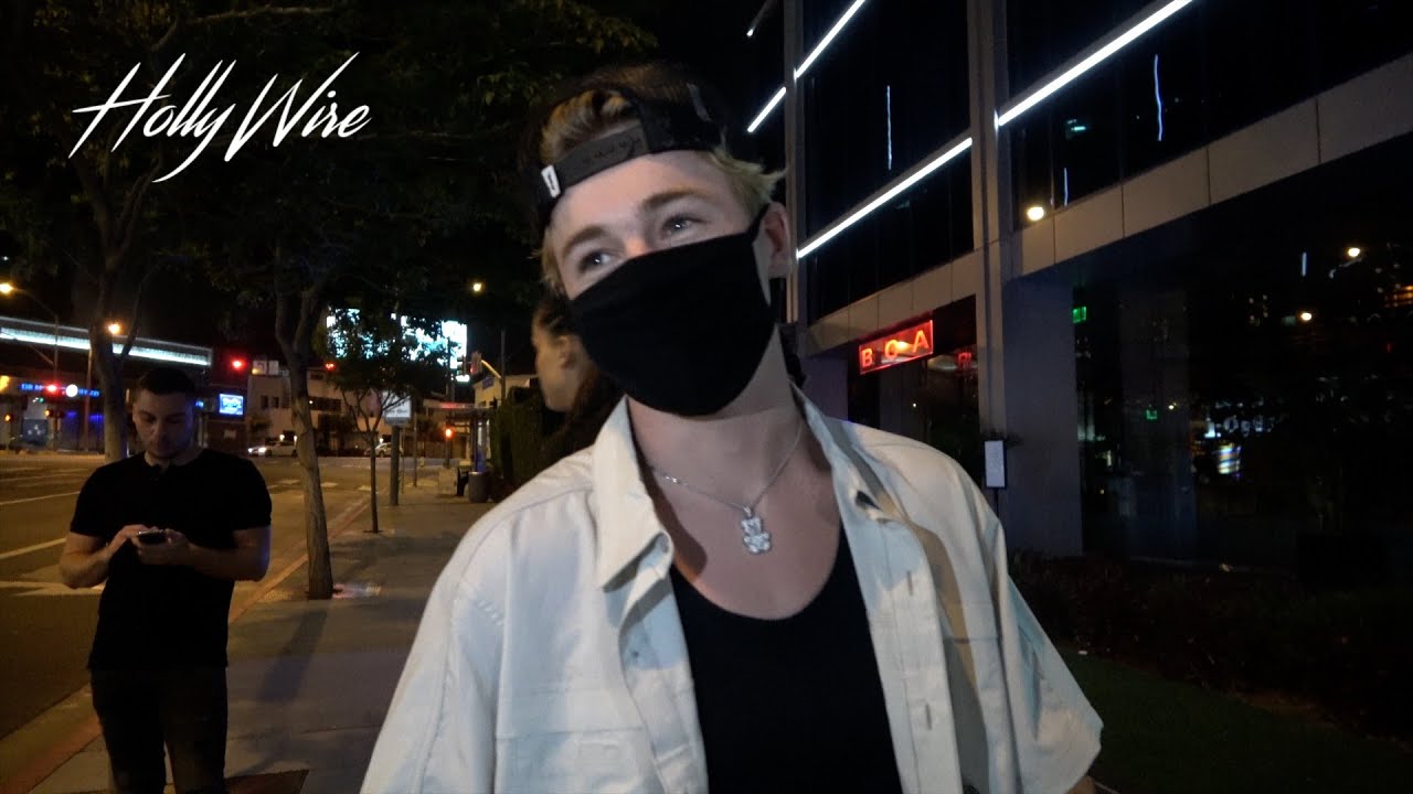 Nick Austin Gets Shy When Asked About Madison Beer | Hollywire