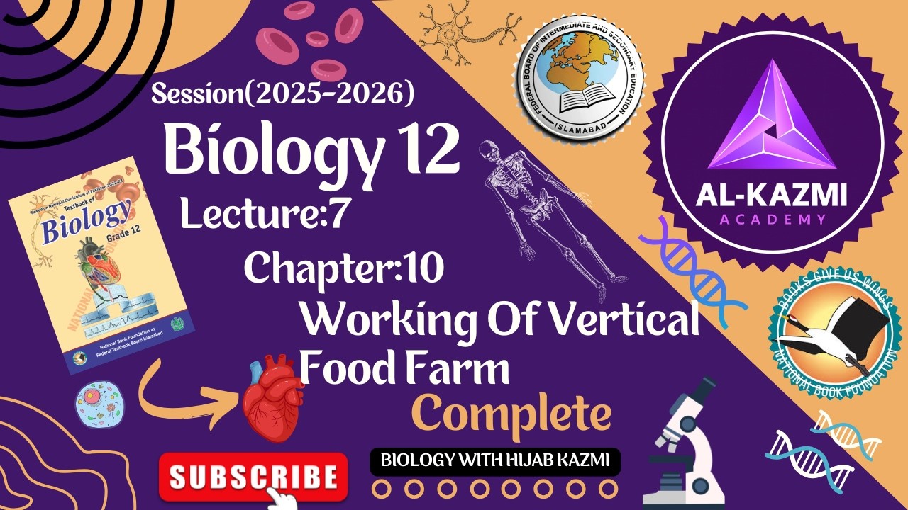 Biology12 Working Of Vertical Food Farm || Chap Bio || BIo Newbook NBF 2025 || FBISE