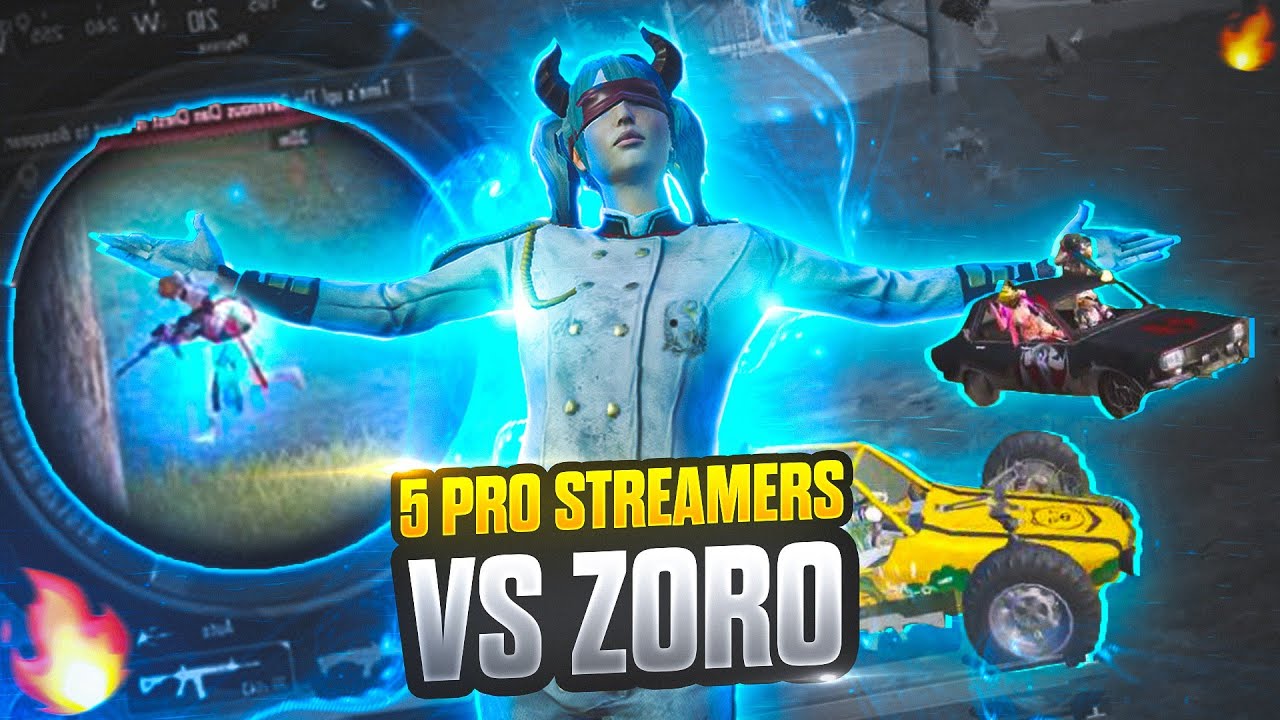 STREAMERS GOT SHOCKED AFTER THIS CLUTCH 🤯| ZORO VS 5 STREAMERS 😳🔥 @HYDRAHRISHAV @LoLzZzGaming #bgmi