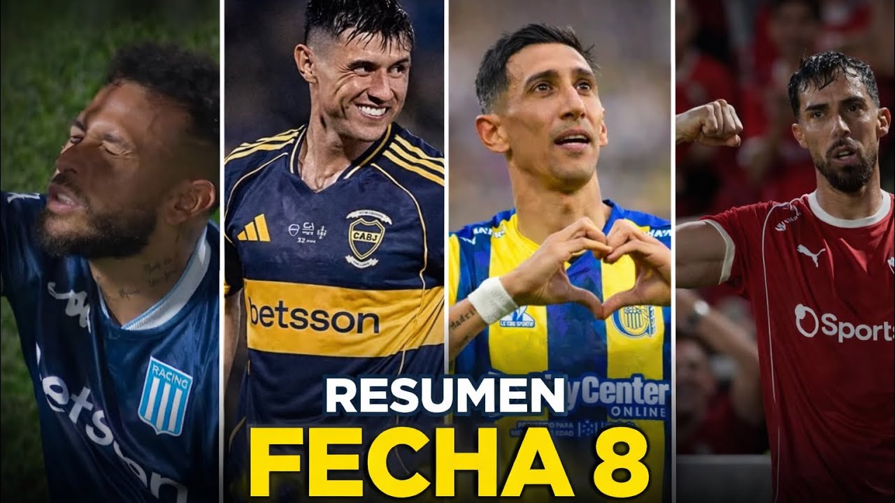 RESUMEN FECHA 8: PAPELÓN DE BOCA, CENTRAL MANDA EN ROSARIO Y FESTIVAL DE GOLAZOS