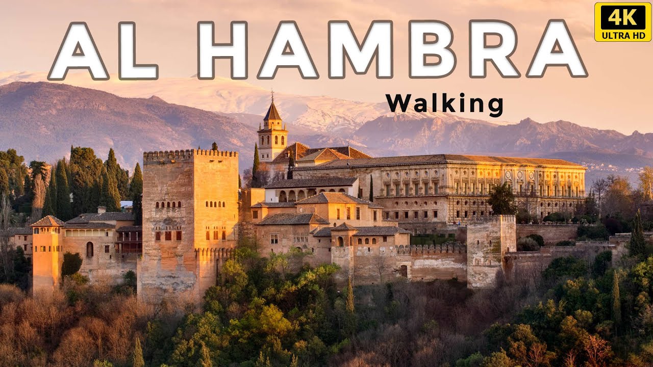 THE MOST BEAUTIFUL PALACE - ALHAMBRA Granada, Spain 🇪🇸 - Walking Tour With Captions