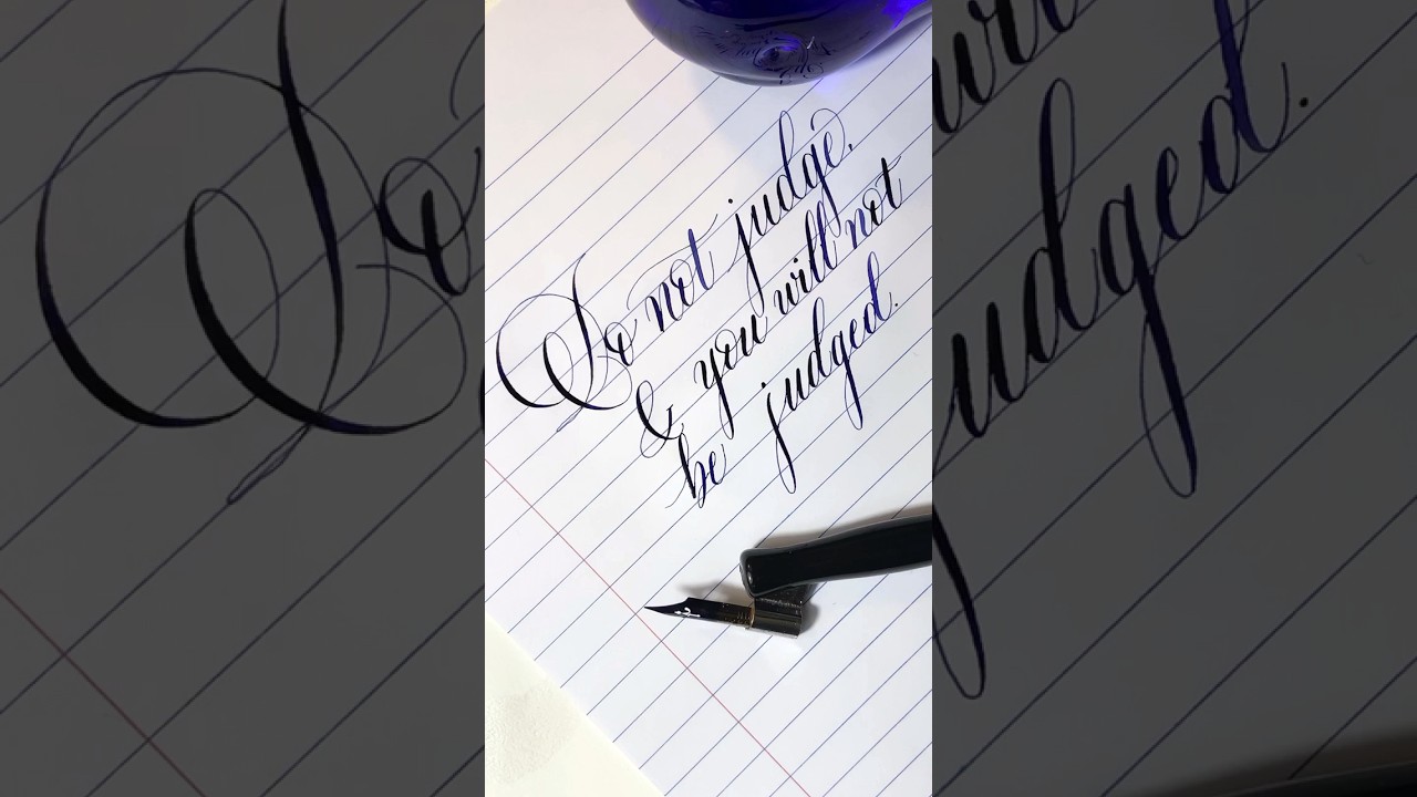 Luke 6.37 #bible #bibleverse #calligraphy
