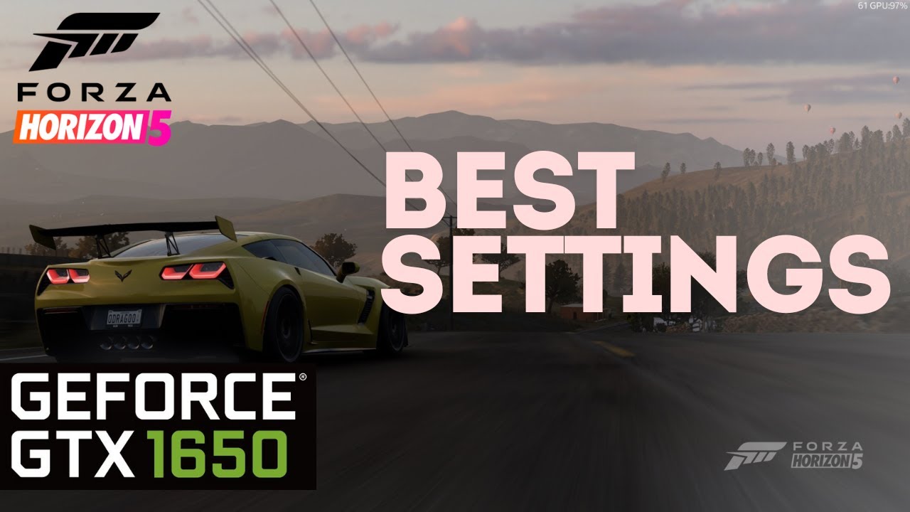 Best Visual - Performance Settings for GTX 1650 || Forza Horizon 5
