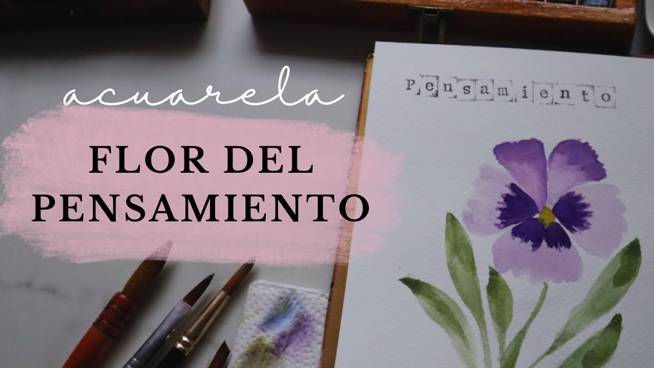 Aprende a pintar flores en ACUARELA fácil, PASO A PASO