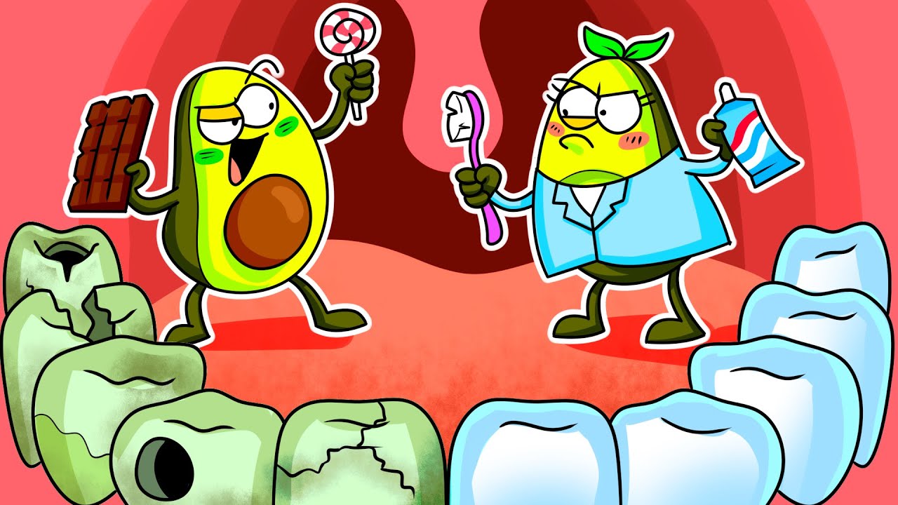 AVOCADO, GET READY FOR YOUR DENTIST! Where Is My Tooth?! || Avocadoo Gold Comics