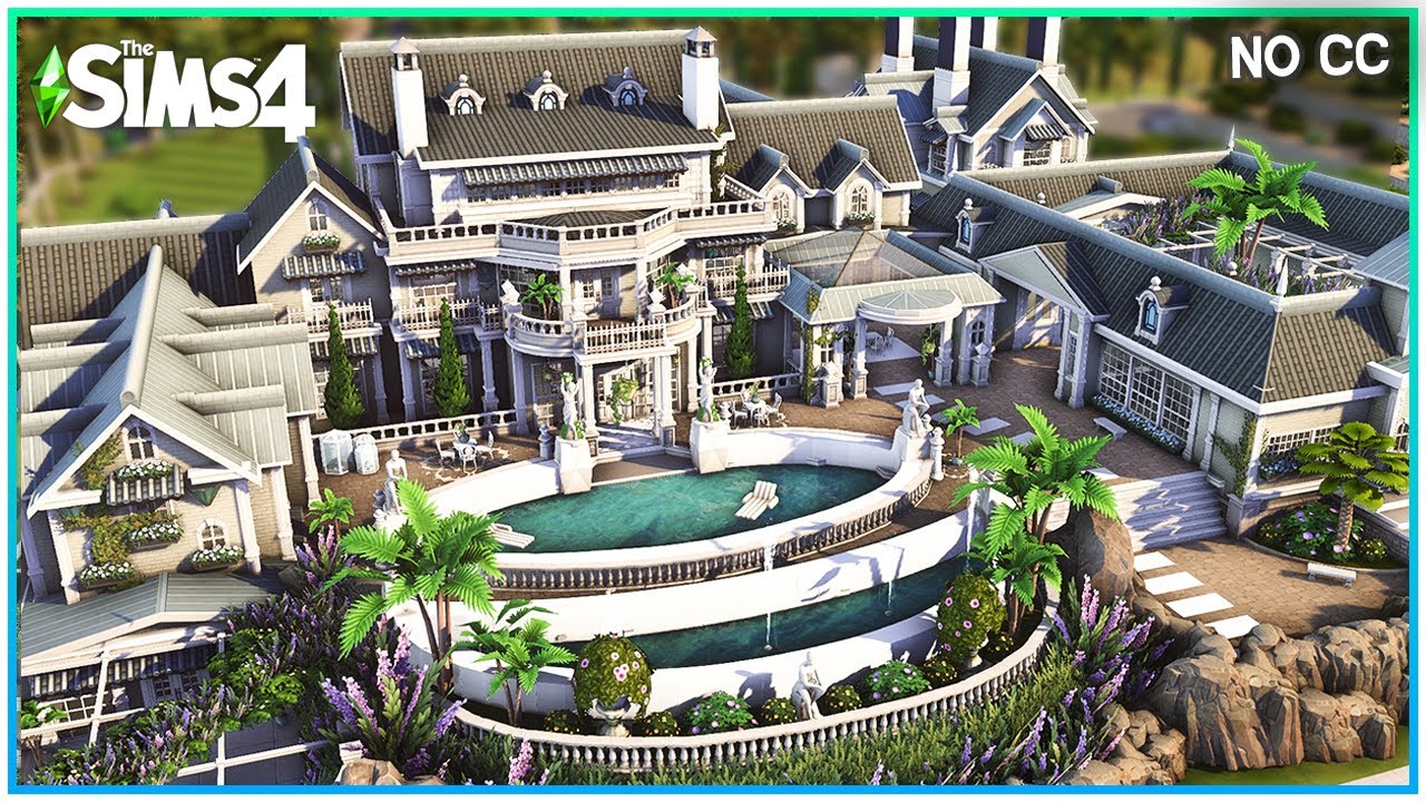 Sims 4 MASSIVE MANSION w/ 9 bedrooms - Sims 4 Speed Build | Kate Emerald