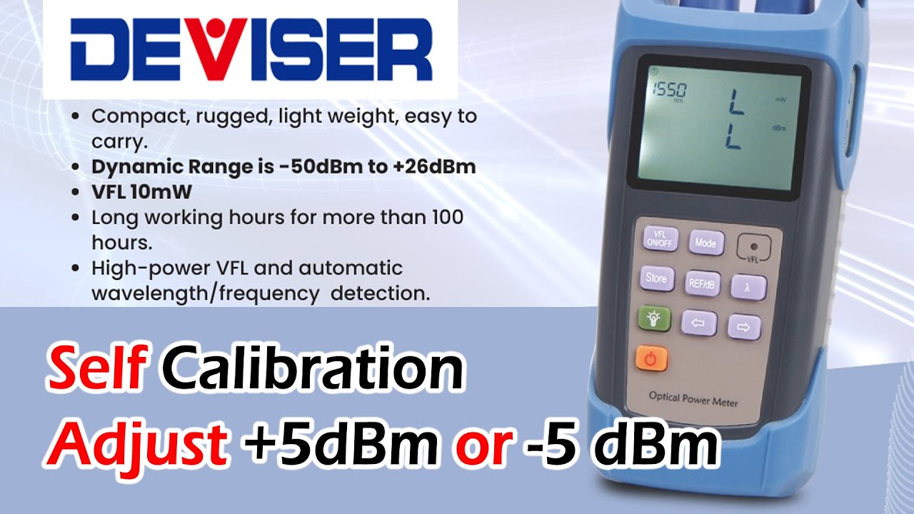 Self Calibration in Deviser Optical Power Meter 🔧 | Adjust +5dBm / -5dBm | AE280A / AE210 / AE230