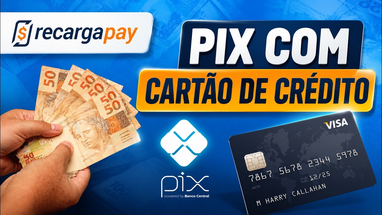 RecargaPay - Como Fazer Pix e pagar contas com Cart&atilde;o de Cr&eacute;dito [Na Pr&aacute;tica]