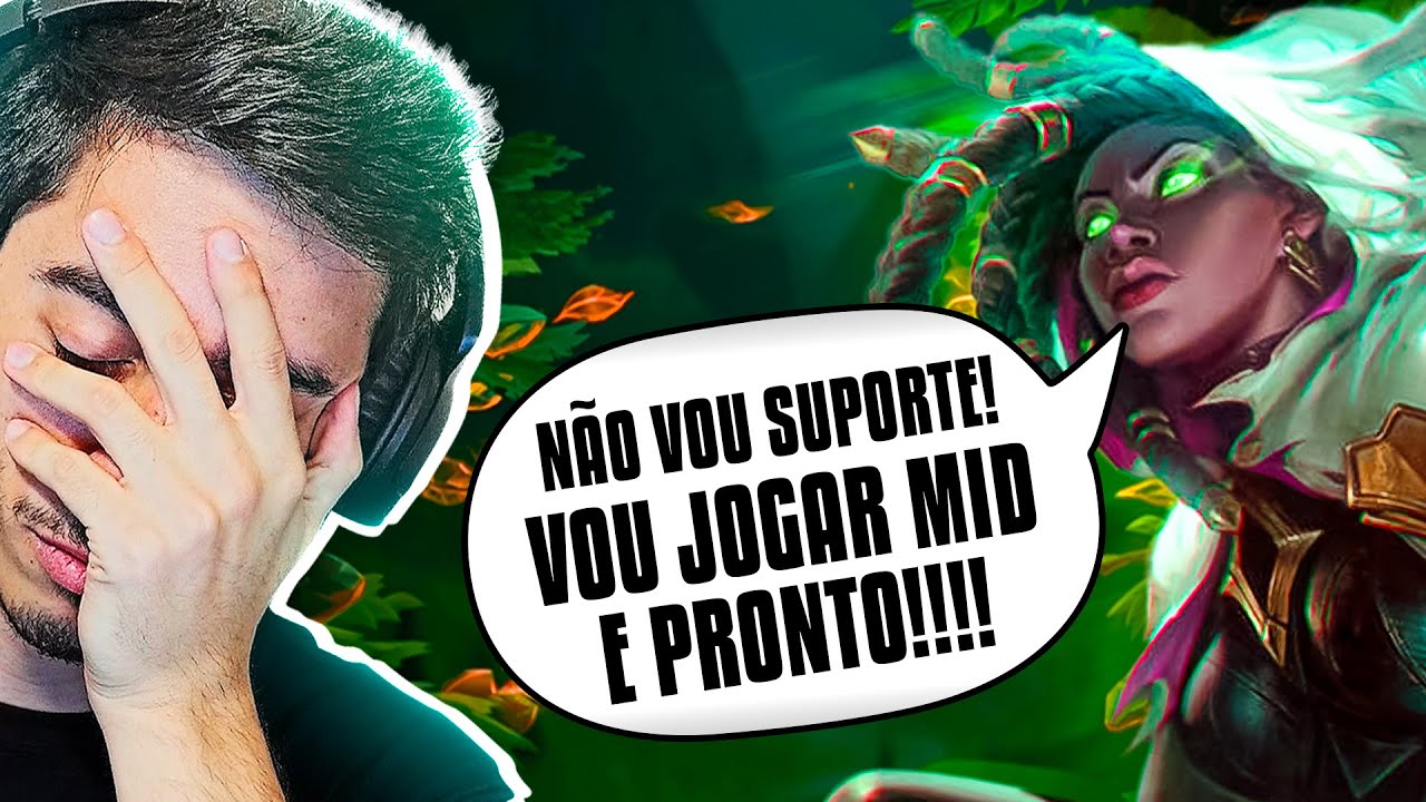EU CAI COM O MAIOR TROLL DO LOL ...