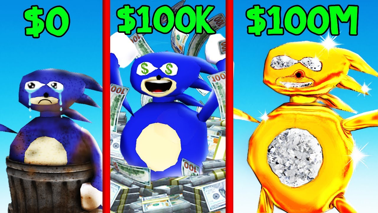 Upgrading POOR SANIC From SONIC To RICH In GTA 5 (Sonic)