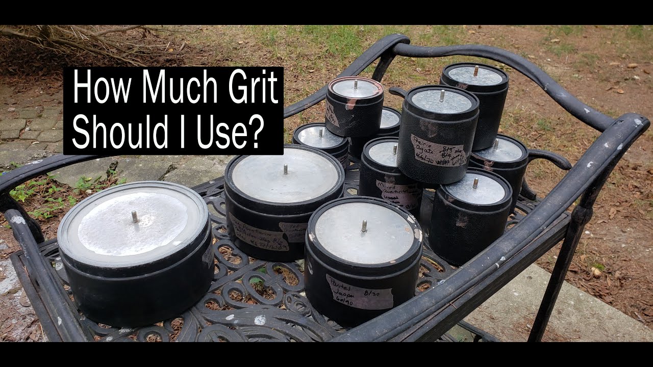 How Much #Grit to Use When Rock Tumbling