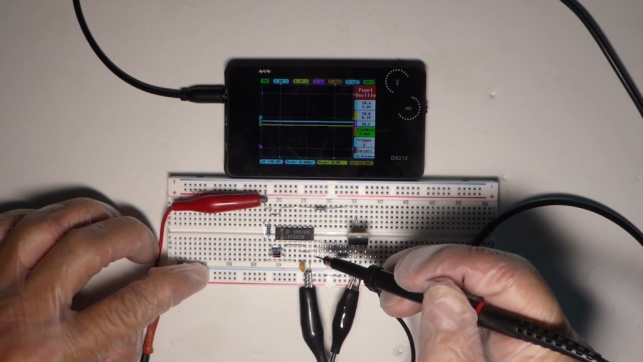 184 - Thử nghiệm mạch tạo xung IC556 100Khz lái FET (Use IC556 as FET Driver)