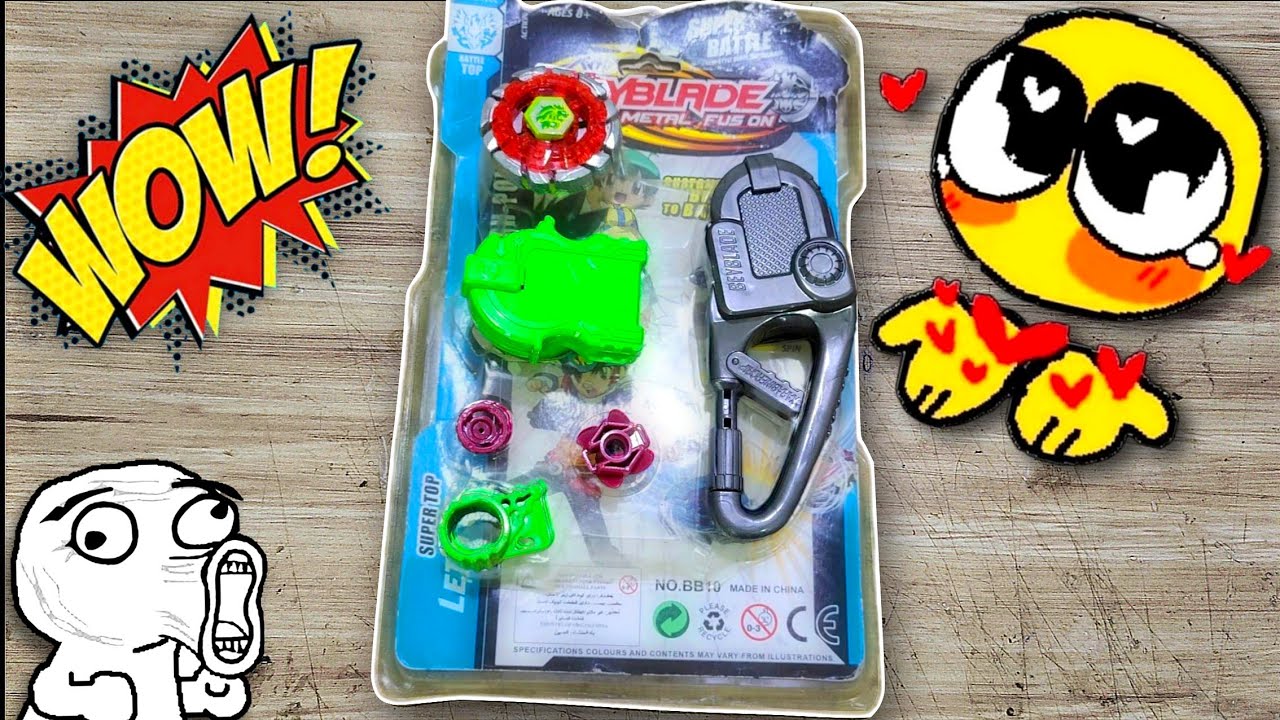 Unboxing New Beyblade Set - Speed Battle Spin Beyblade Fusion Spinning Set with Handle Launcher