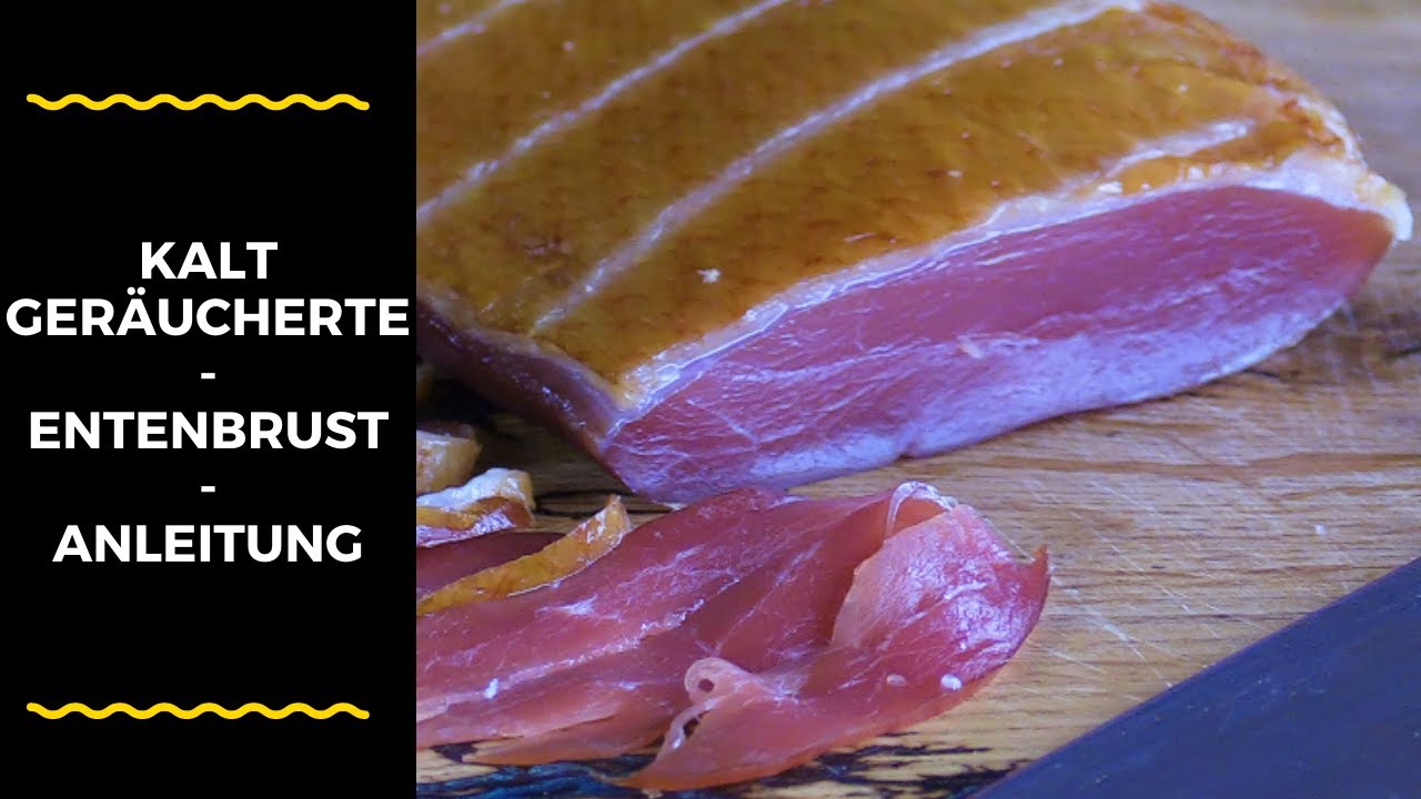 Kalt geräucherte Entenbrust, Rezept und Anleitung