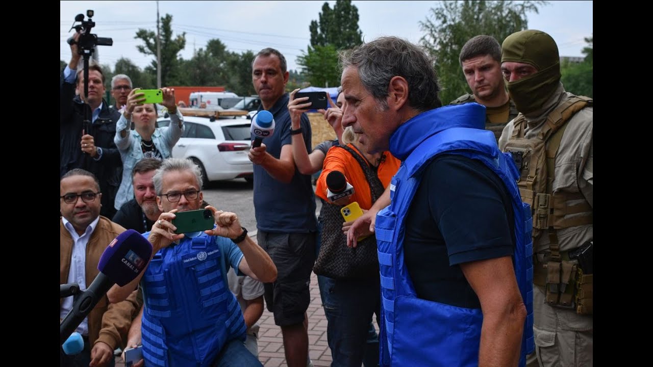 International Atomic Energy Agency mission with Grossi arrives at Zaporizhia Nuclear Power Plant