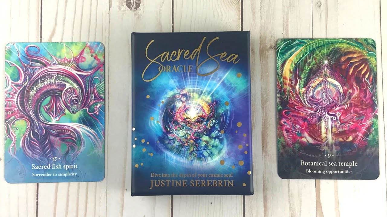 Sacred Sea Oracle Cards 🌊 Divine into the Depth of Your Cosmic Soul Flip Through 🌊 Lemuria Inspired