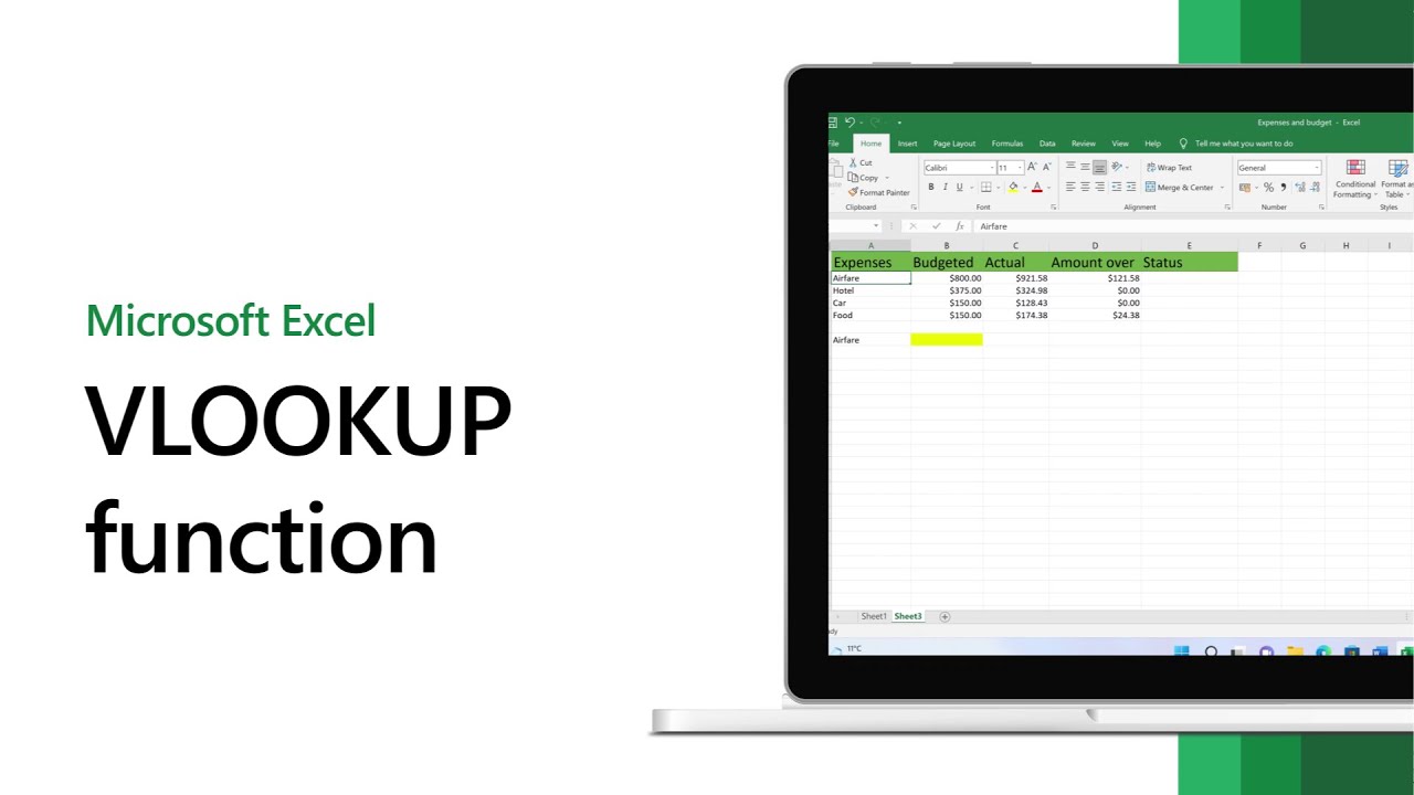 VLOOKUP for Beginners | MS Excel Tutorial #excel