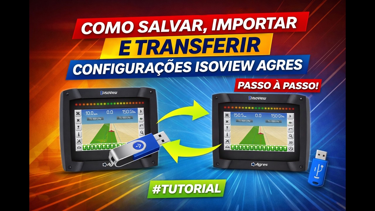 Evite perder configurações! Veja como salvar e transferir no Isoview Agres