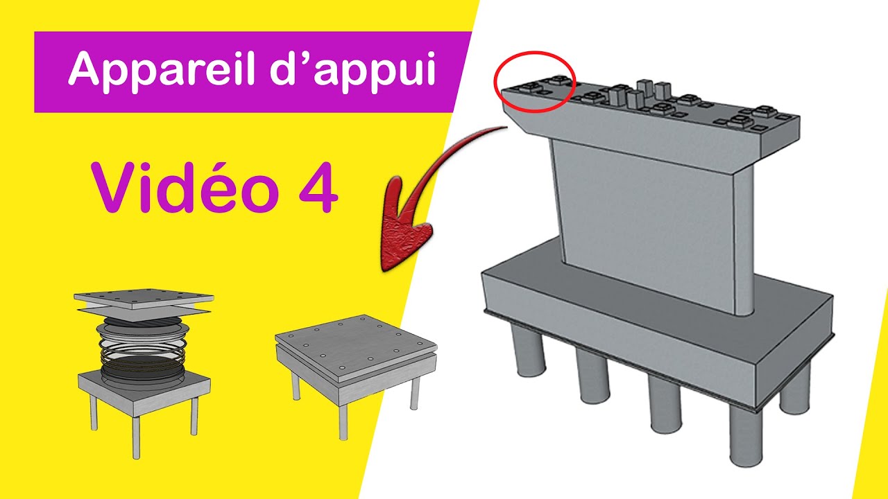 Zoom sur le montage d'appareil d'appui d'un pont| appareil d'appui | bridge bearing