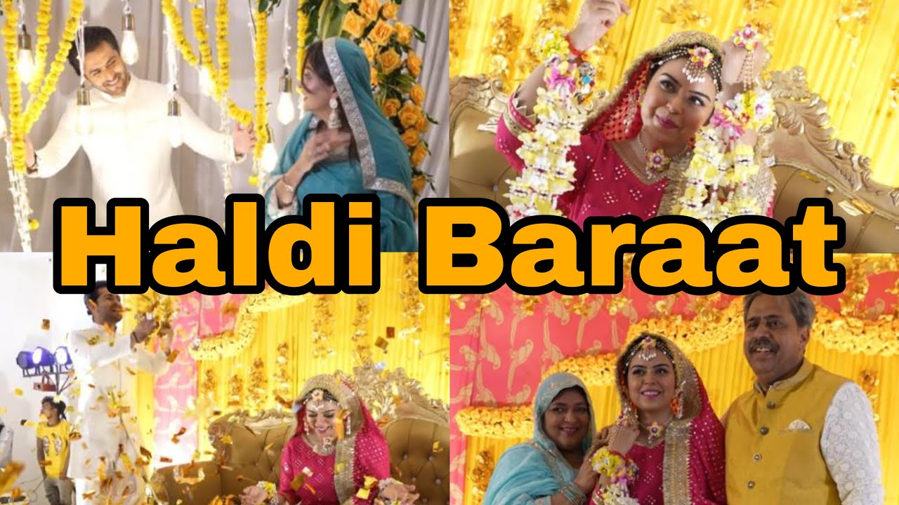 @sabaKajahaan Ki Haldi Baarat ❤️ | #sabakishaadi #sabasunnykishaadi | Shoaib Ibrahim |vlog