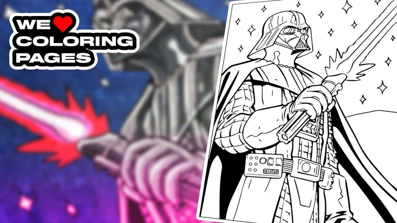 #23 Darth Vader Star Wars Coloring Page | WE ❤️ COLORING PAGES
