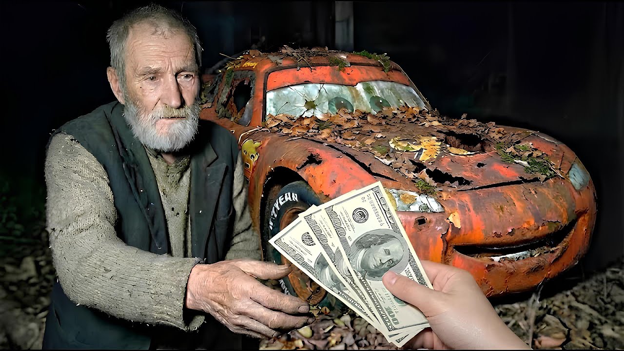 Restoring Completely DESTROYED Lightning McQueen $300 Find  FULL ASMR