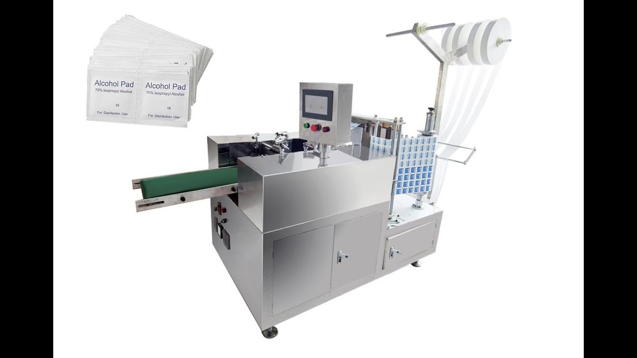 Alcohol swab alcohol pad packing and making machine 400BPM