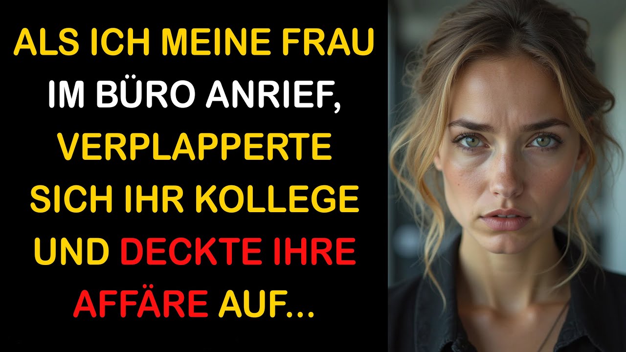 ALS ICH MEINE FRAU BEI DER ARBEIT ANRIEF, VERRIET IHR KOLLEGE IHRE AFFÄRE – OHNE ES ZU MERKEN