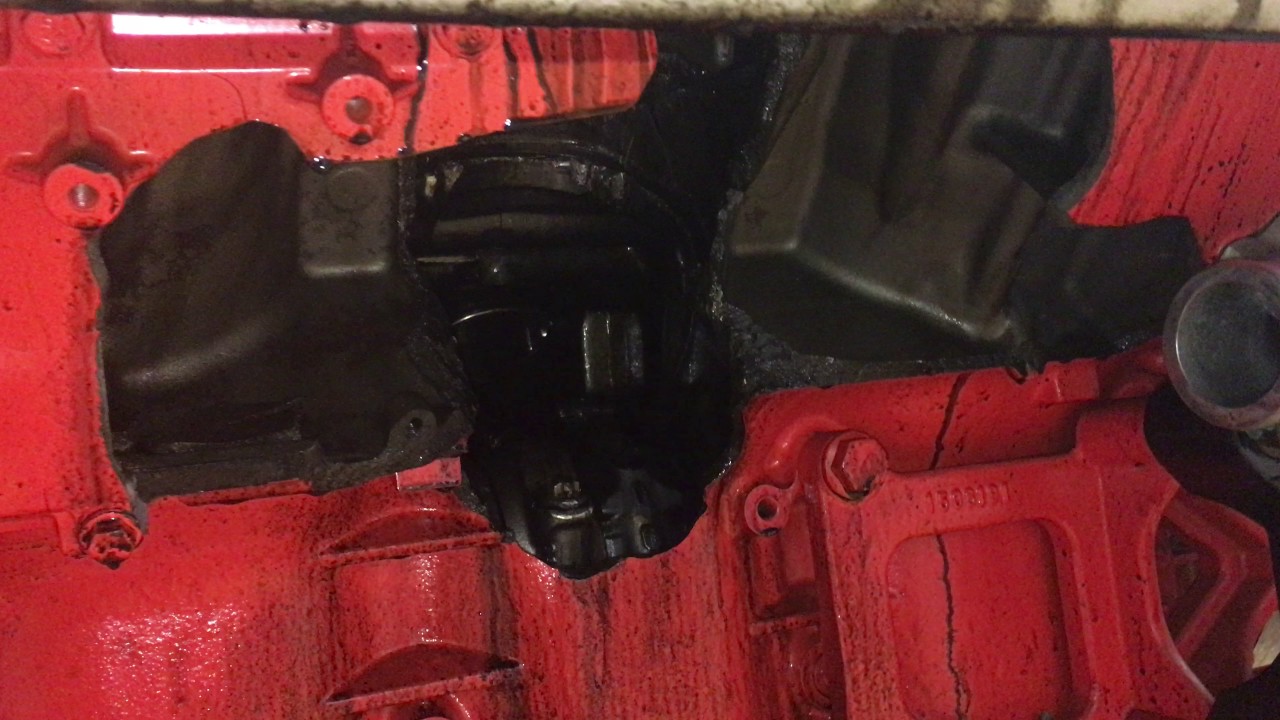 Aftermath of Catastrophic failure of 16liter V8
