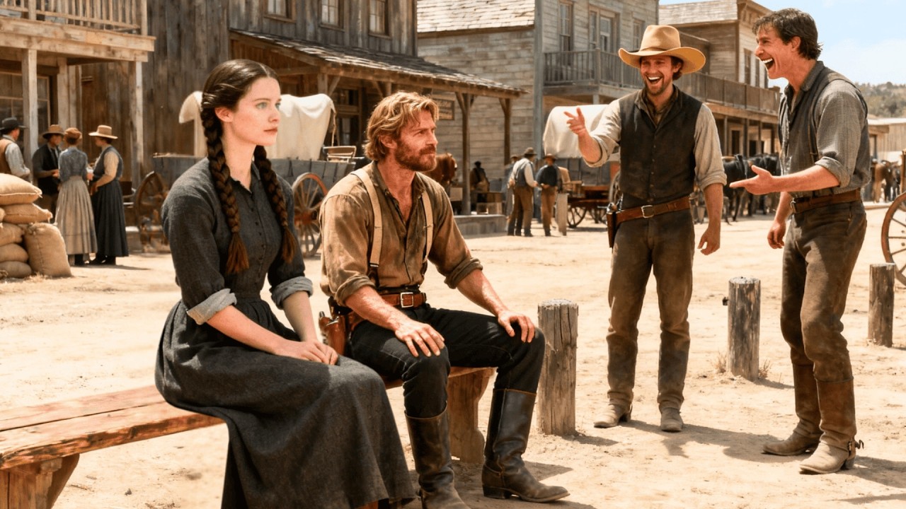 Giant Woman Mocked by the Town's Men — Until a Lone Rancher Sat Beside Her