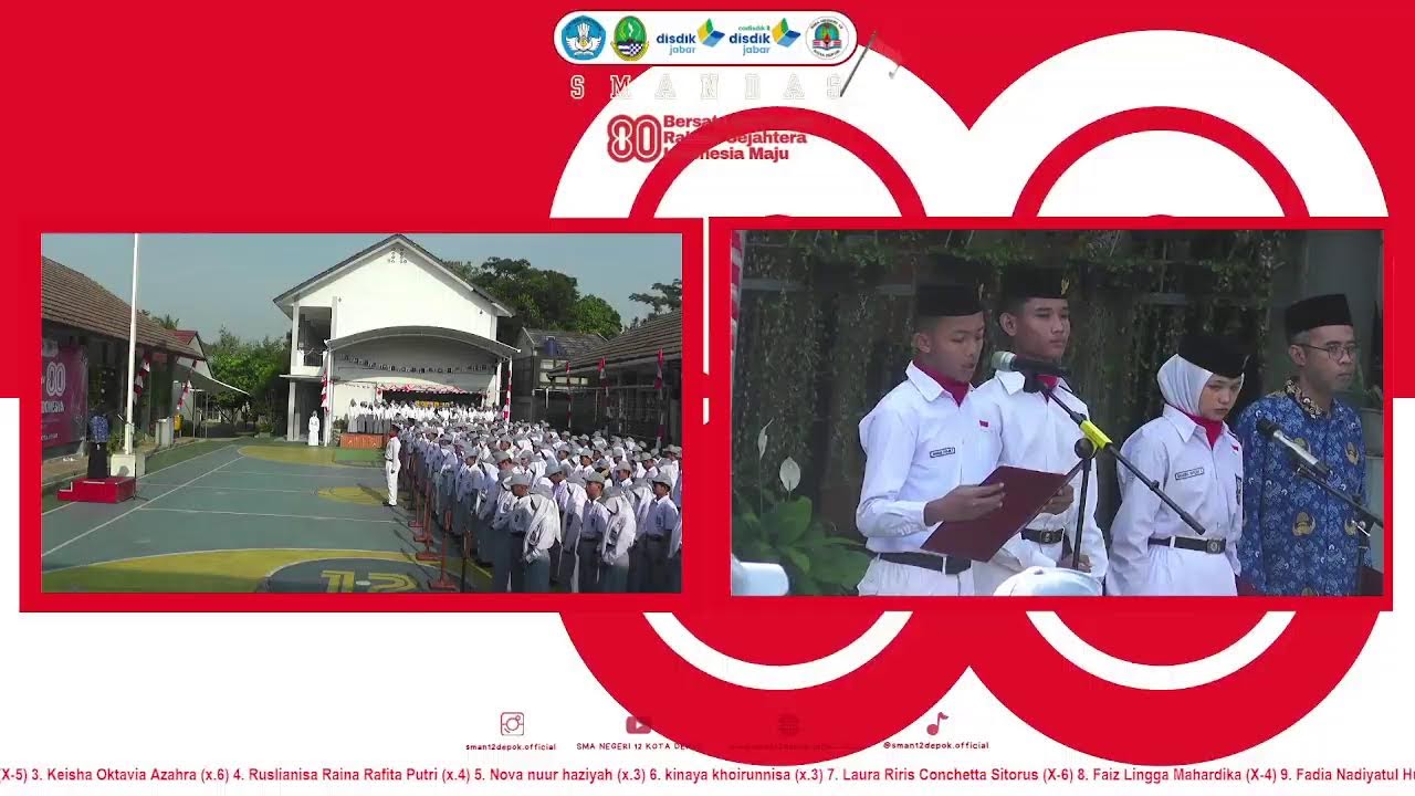 Live Stream Peringatan 17 Agustus - SMA NEGERI 12 KOTA DEPOK
