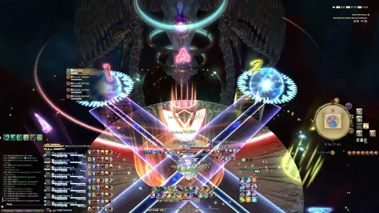 FFXIV - Necron's Embrace Extreme Clear | Sch PoV