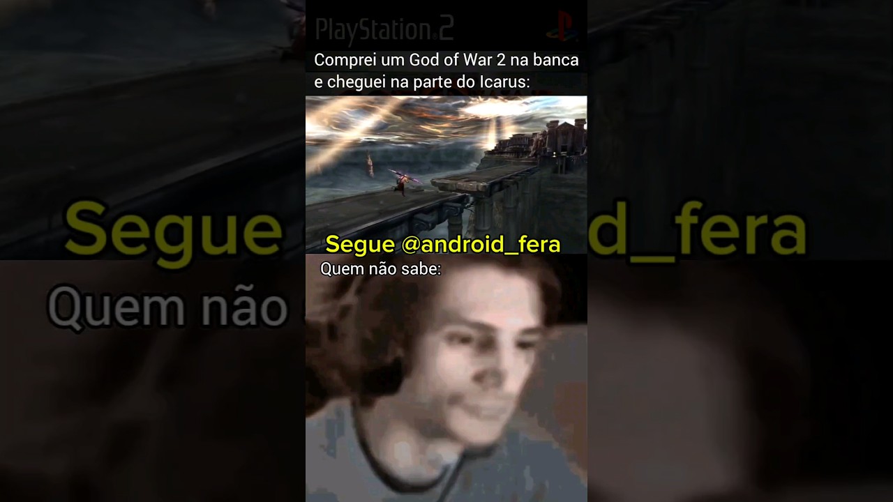 Porque Hod Of War 2 trava na parte do &Iacute;caro #shorts #godofwar2 #ps2 #godofwar #kratos #playstation2