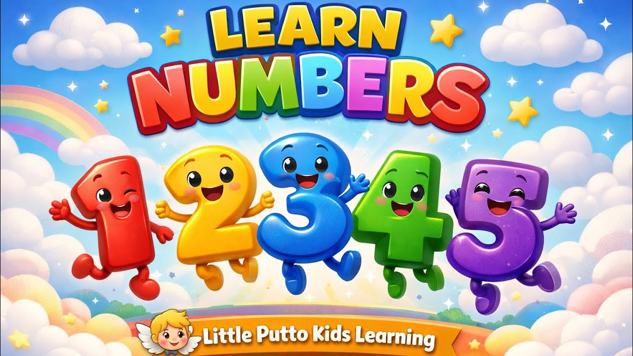 Learn Numbers with Animation | Preschool Learning | 1 to 10 @littleputtokids  #kindergarten #latest 