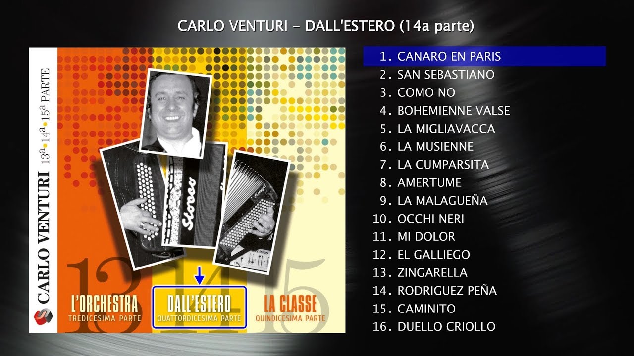 Carlo Venturi - Dall'estero (14a parte) ALBUM COMPLETO - Audio ufficiale