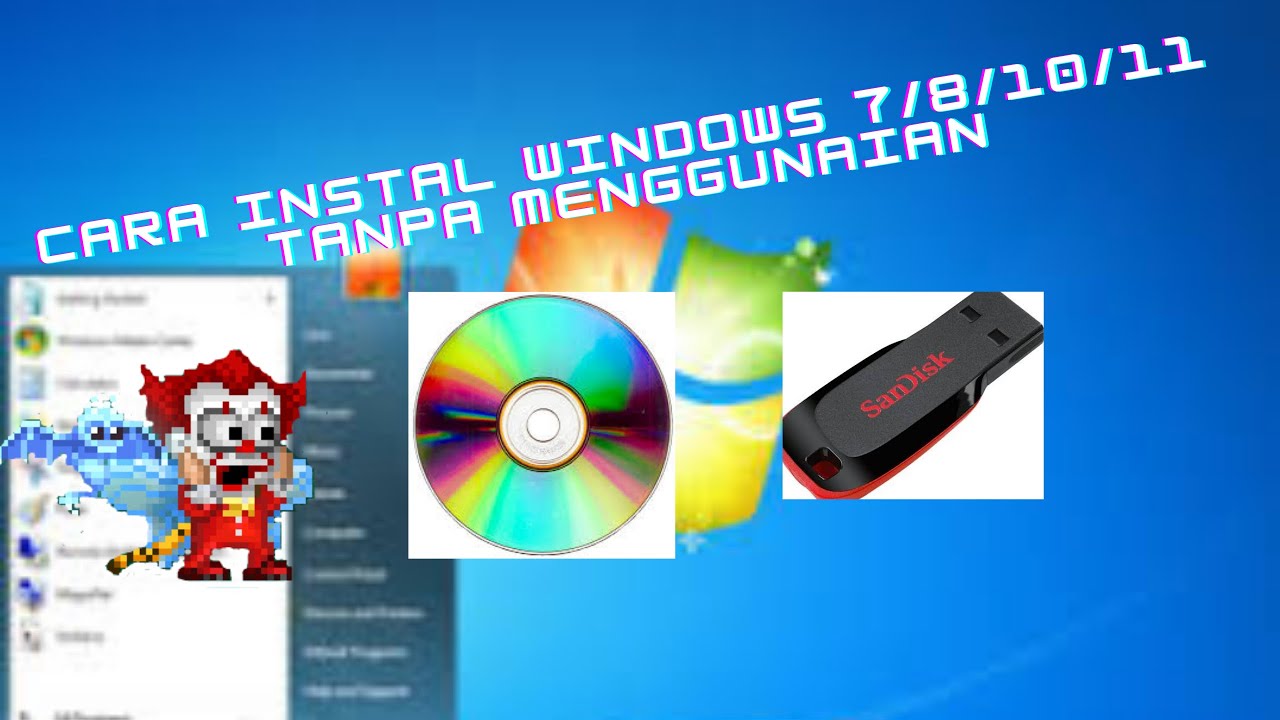 CARA INSTALL WINDOWS 7/8/10/11 TANPA MENGGUNAKAN FLASHDISK DAN DISK