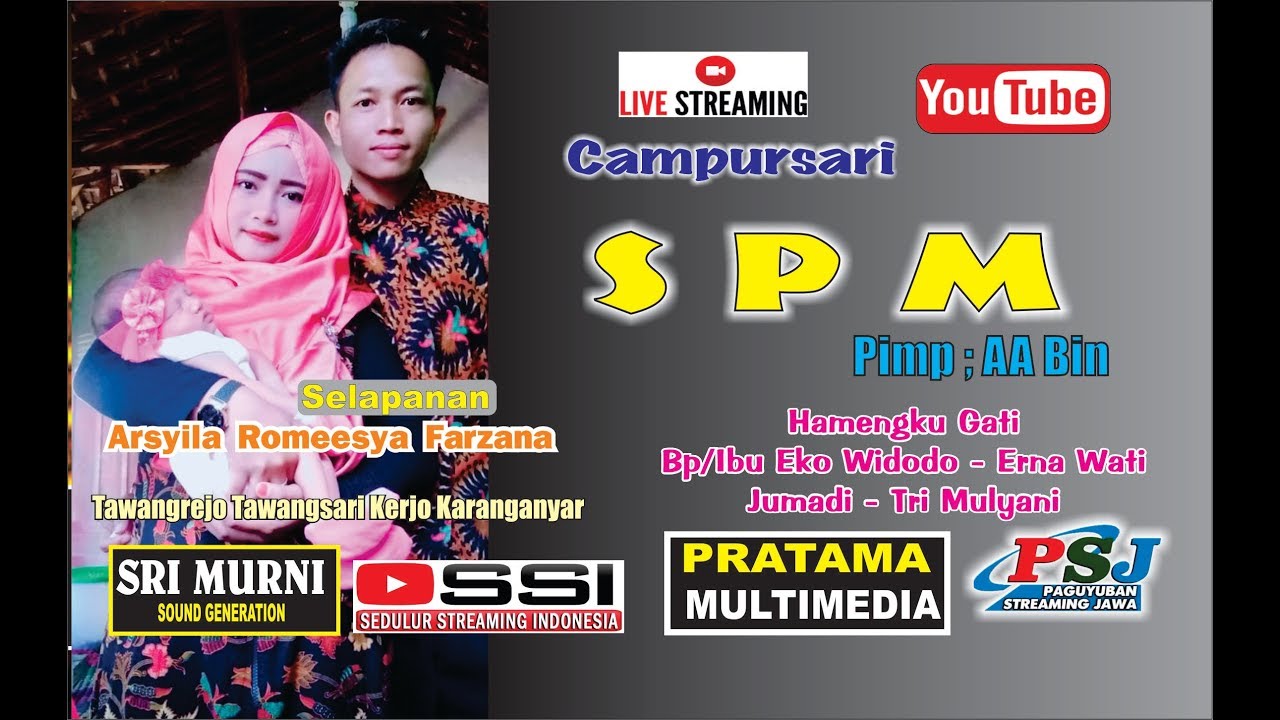 LIVE SPM MUSIC  / SRI MURNI AUDIO / PRATAMA SHOOTING  # LIVE ; TAWANGREJO TAWANGSARI KERJO KRA